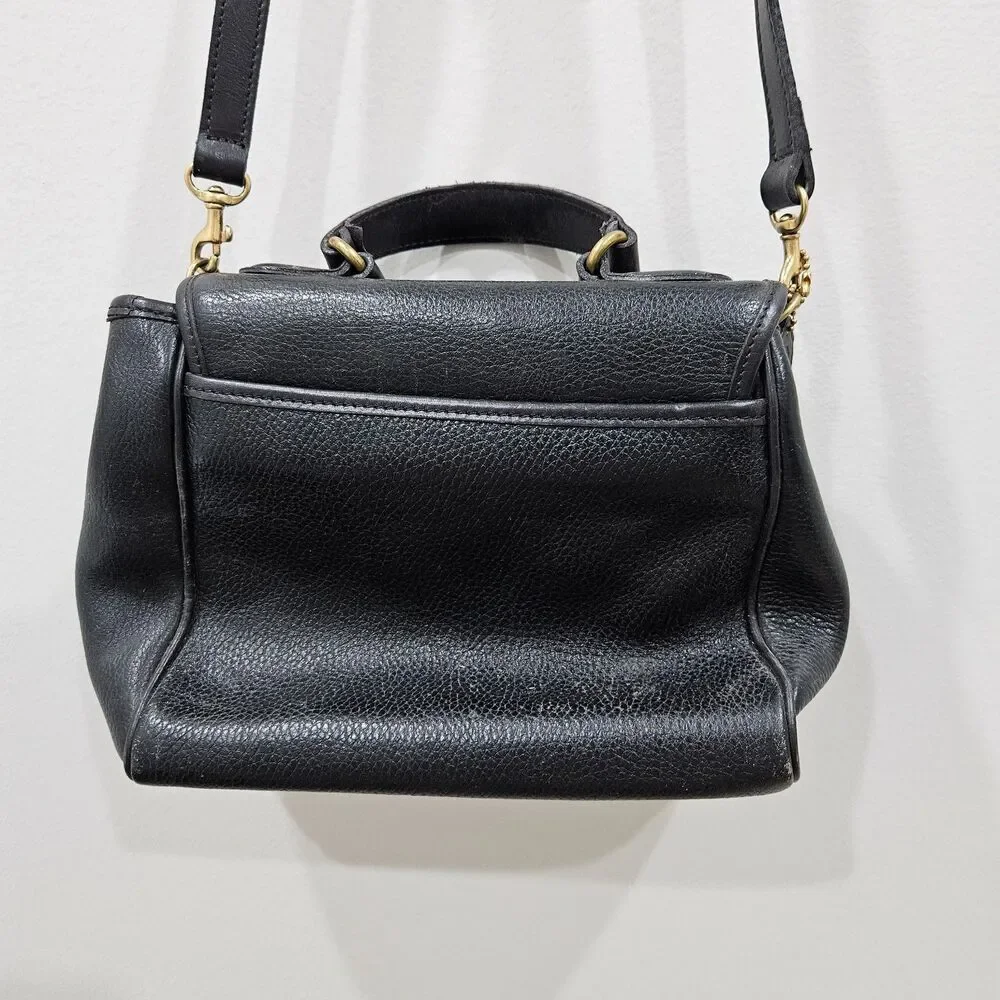 Vintage Coach Sheridan Monticello Leather Crossbody Bag Black Fairy Whimsygoth